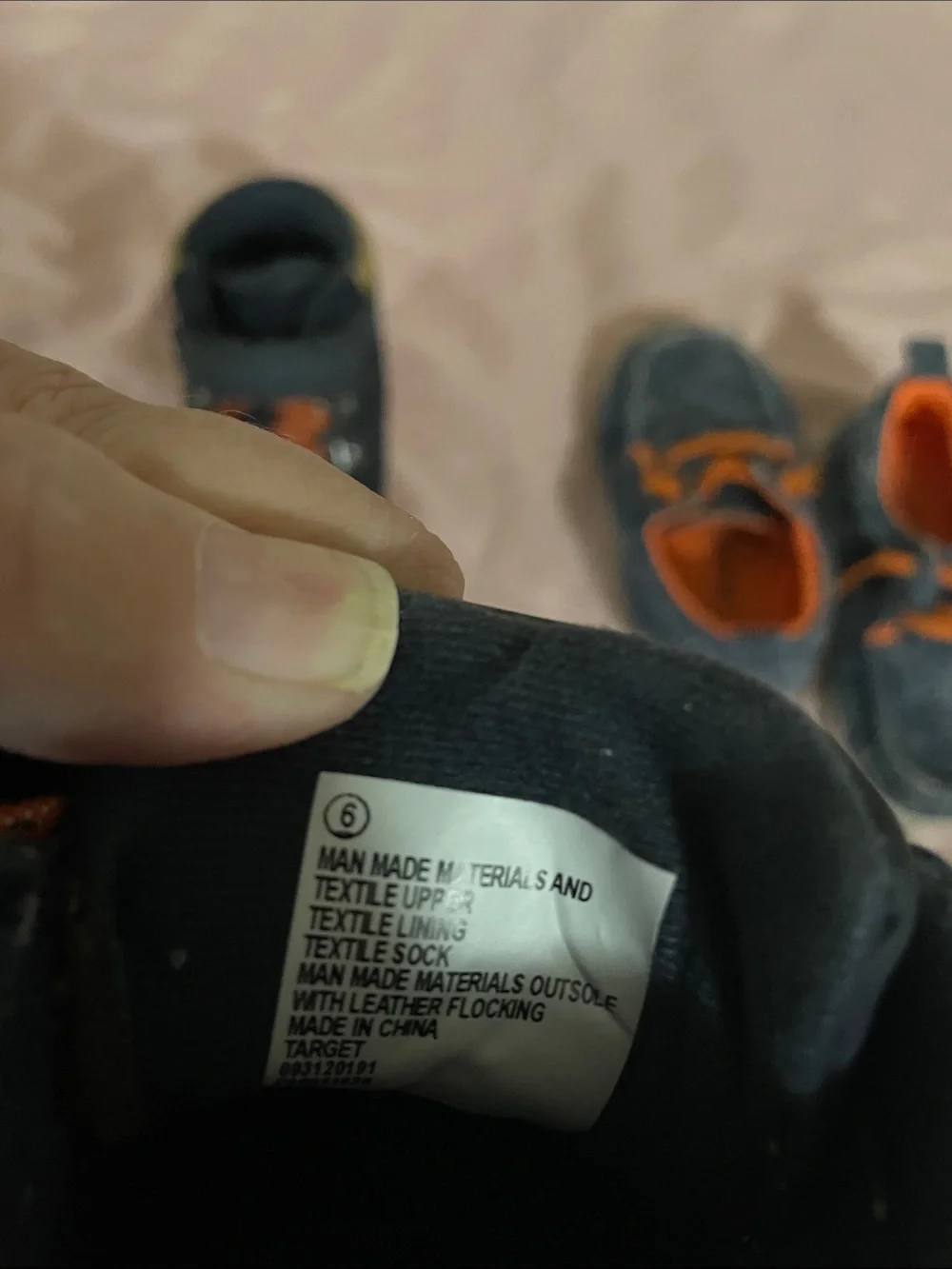 Cat & Jack Navy Sneakers with Orange Accents - Kids Pack